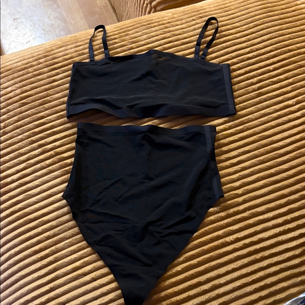SKIMS Black Two-Piece Shapewear